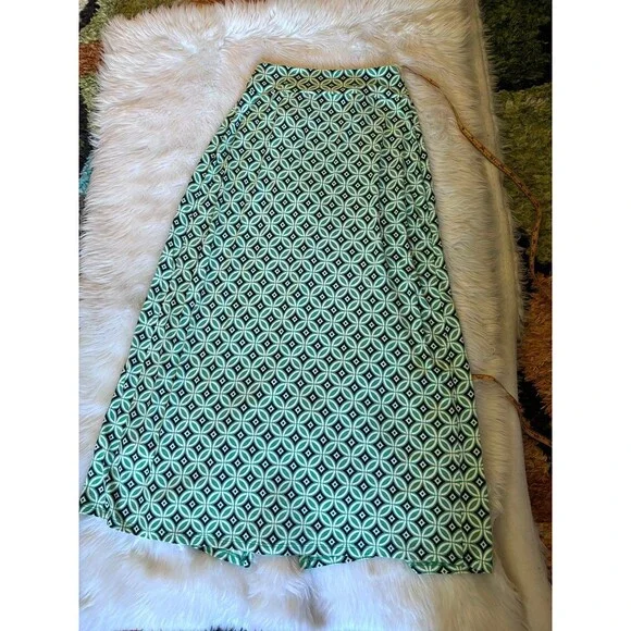 Boden Green Patterned Midi Skirt - Picture 11 of 11